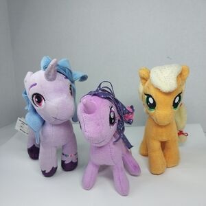 My Little Pony Plush Izzy Moonbow Applejack Twilight Sparkle Unicorn Pony Lot